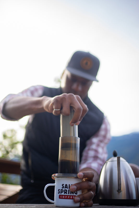 Aeropress cup top