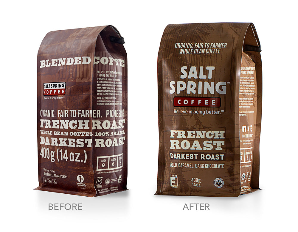 Our packaging has evolved – Salt Spring Coffee