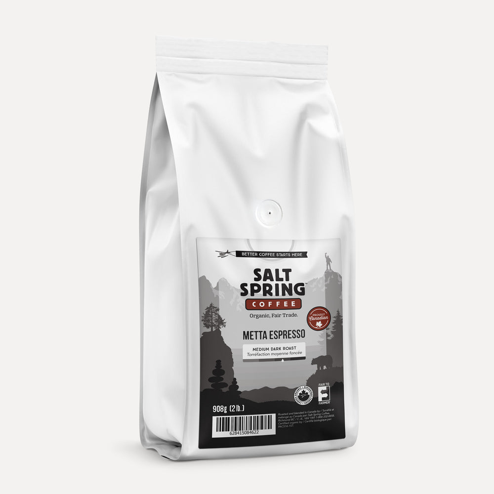 Metta Espresso - Medium Dark Roast - Salt Spring Coffee