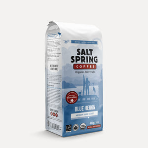 Salt Spring Blue Heron Medium Dark Roast Coffee 908 g