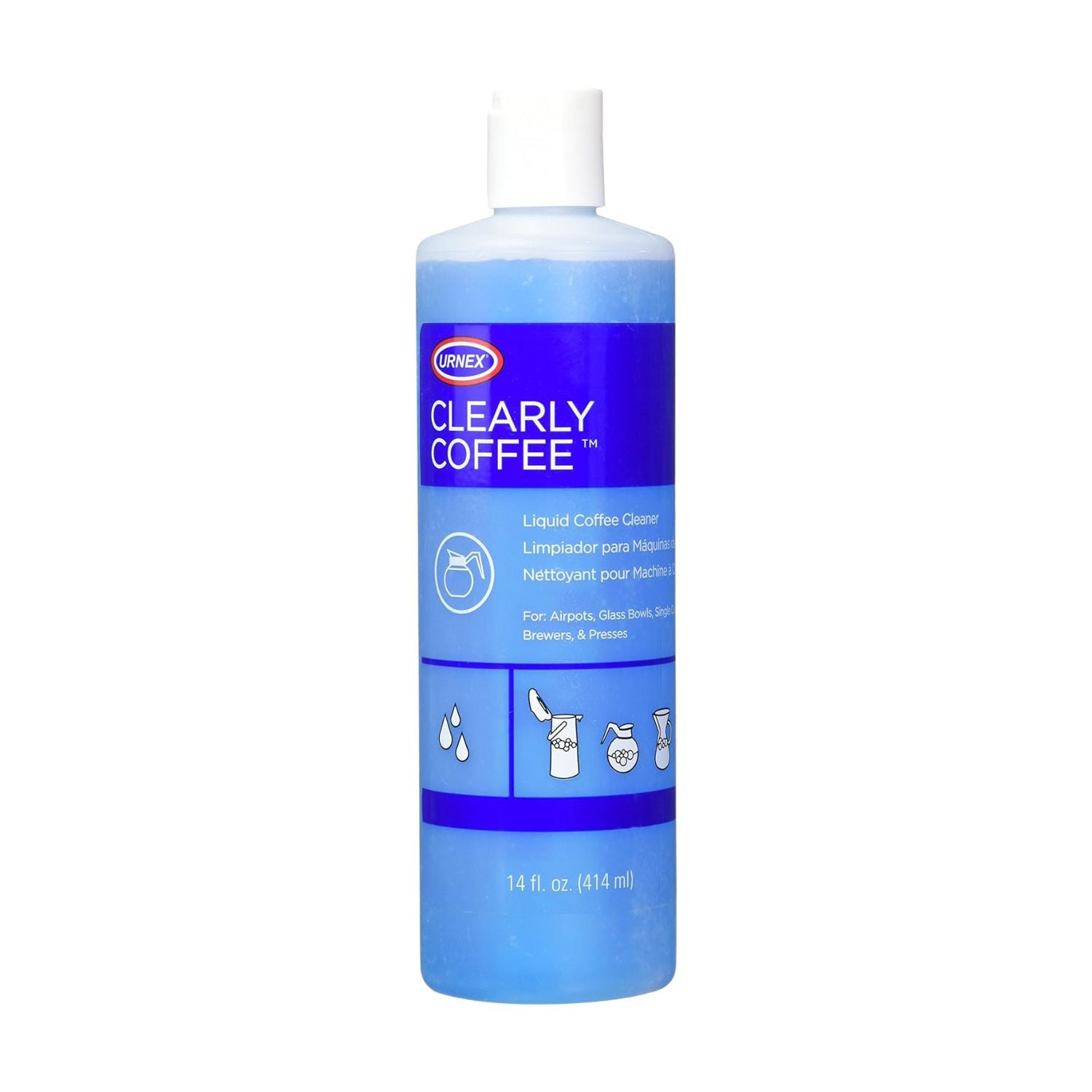 Urnex Clearly Coffee Liquid Cleaner, 14oz
